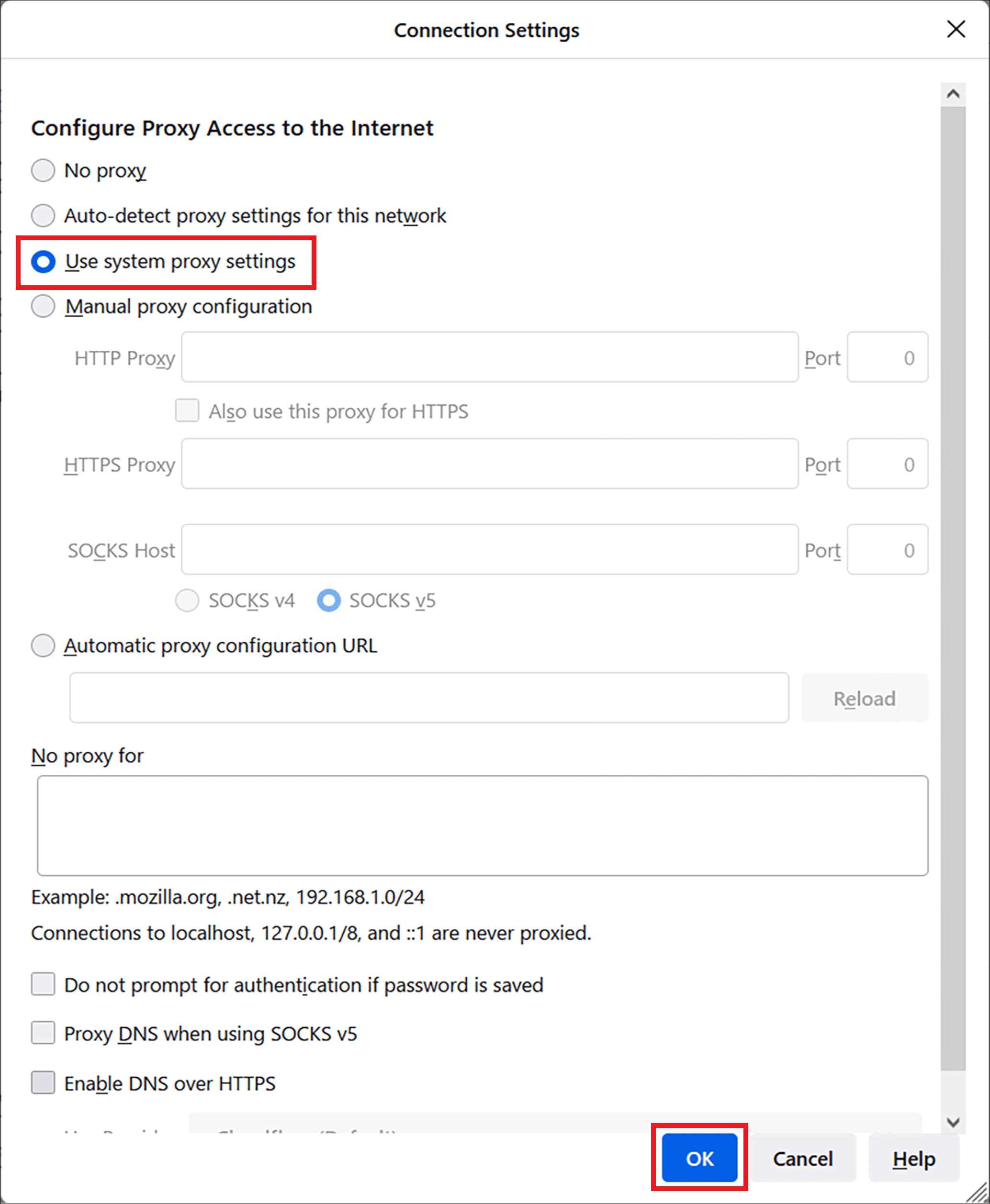 Setting change for Firefox users [3]