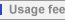 Usage fee